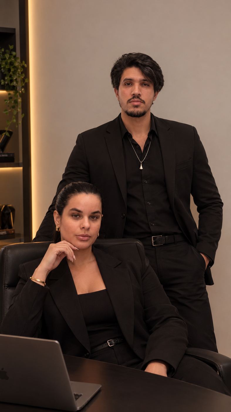 Karen e Matheus, biomédicos fundadores da MK Estética Avançada